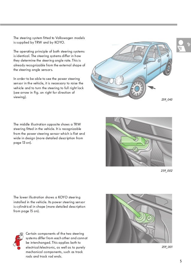 259 ephs electrically powered hydraulic steering