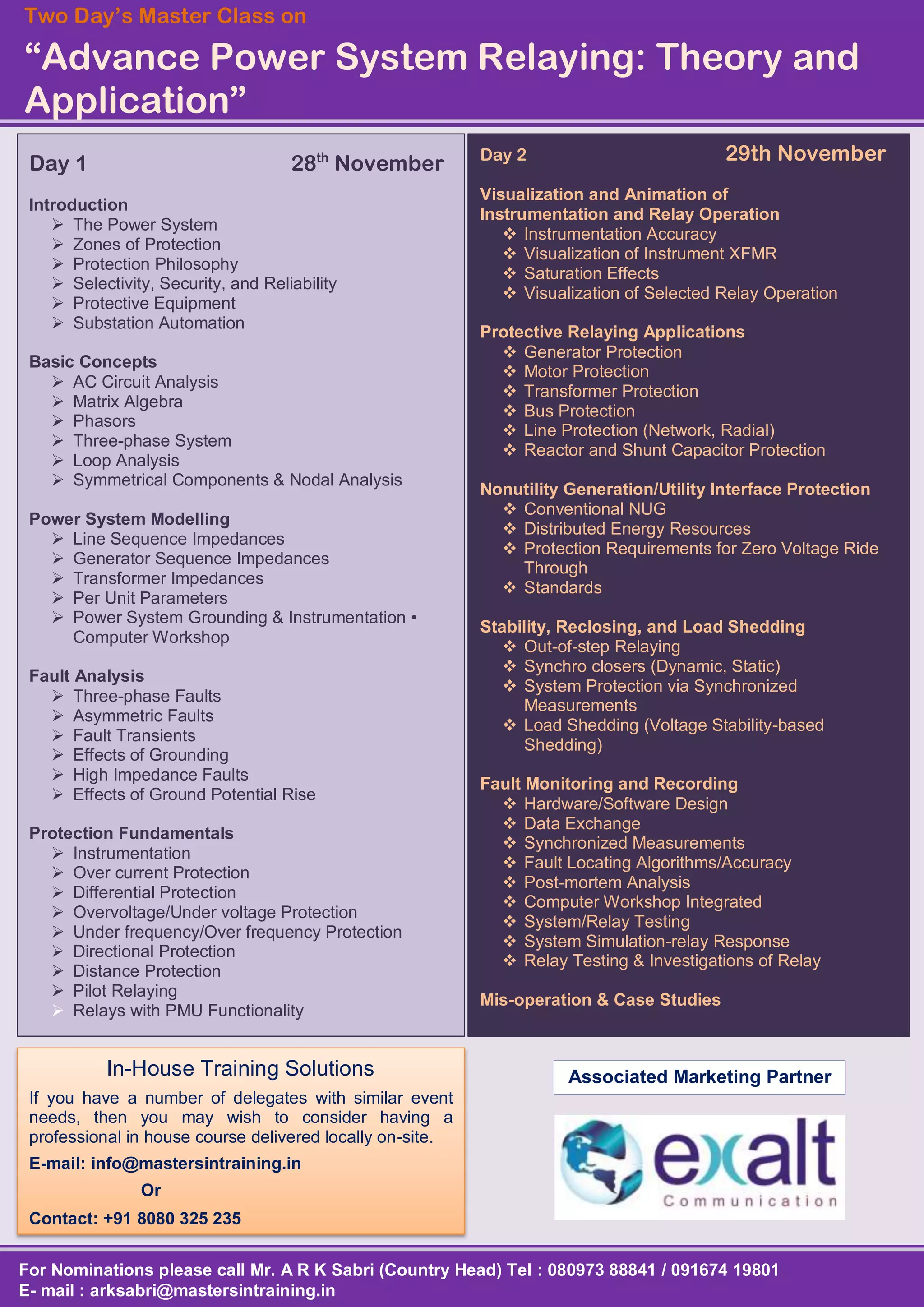 Advance Power System Relaying Theory and Application