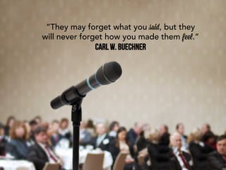 “The problem with speeches isn’t so
much not knowing when to ﬆop, as
knowing when not to begin.”
Frances Rodman
 