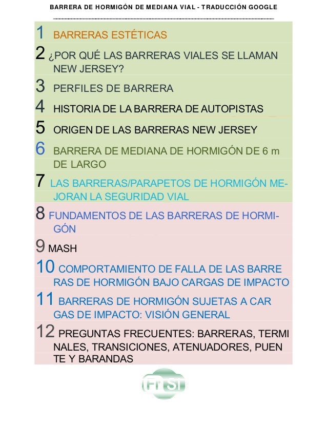 25 Barrera De Hormigon De Mediana X 12 Traductor Google