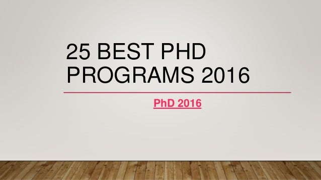 phd best course