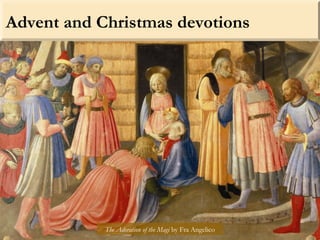 Advent and Christmas devotions
Advent is the four-week
period of preparation for the
coming of Jesus Christ,
celebrated at...