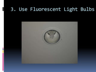 3. Use Fluorescent Light Bulbs 