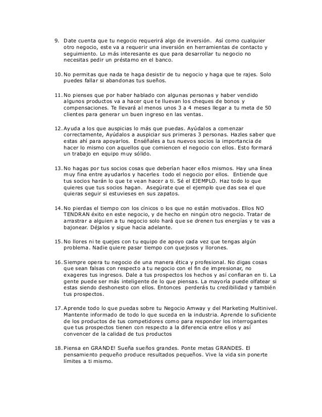 9. Date cuenta que tu negocio requerirÃ¡ algo de inversiÃ³n. AsÃ­ como cualquier   otro negocio, este va a requerir una inver...