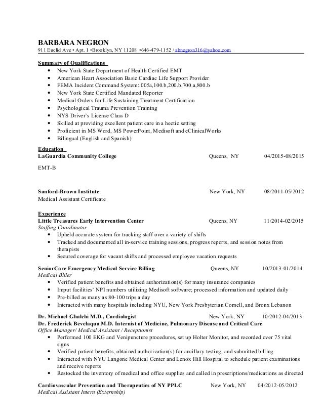 emt b resume rome fontanacountryinn com emt basic resumes