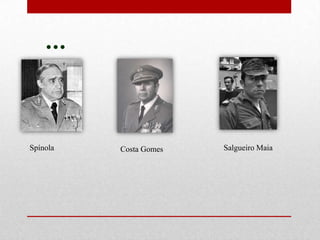 Spínola Costa Gomes Salgueiro Maia
…
 