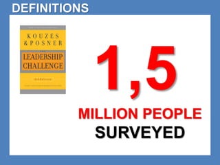1,5 
MILLION PEOPLE 
SURVEYED 
DEFINITIONS 
 
