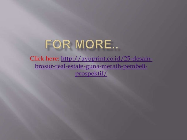 25 desain brosur real estate guna meraih pembeli prospektif