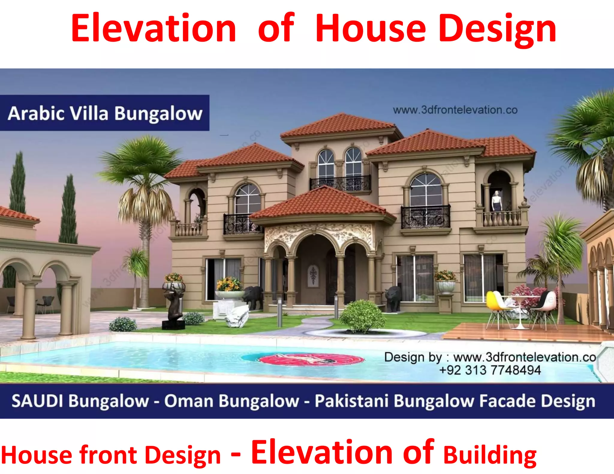 25 double floor normal house front elevation designs | PDF