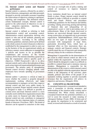 Effect of Internal Control on the Financial Performance of a Rwanda ...
