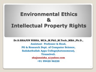 Environmental Property Rights
