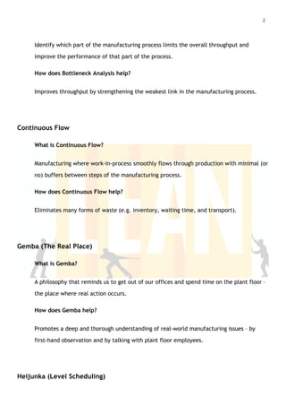25 essential lean tools | PDF