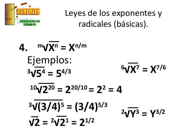 25 Exponentes Y Radicales