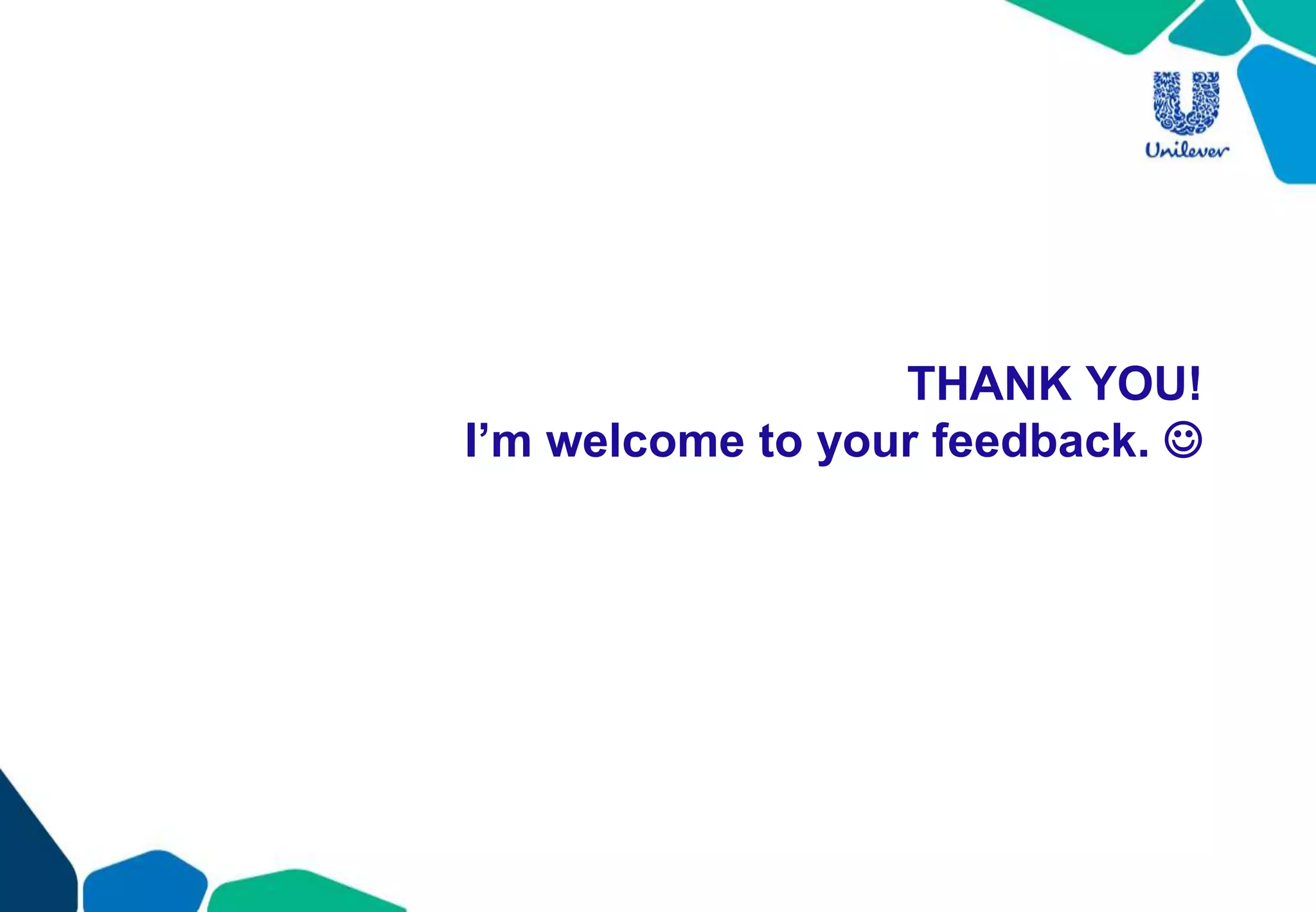 THANK YOU!
I’m welcome to your feedback. 
 