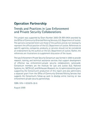 Trends and Practices in Law Enforcement and Private Security ...