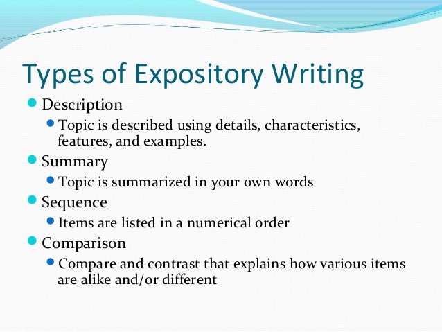 expository writing definition and examples