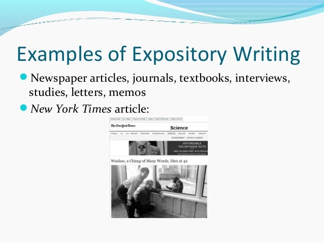 how to write expository essay examples