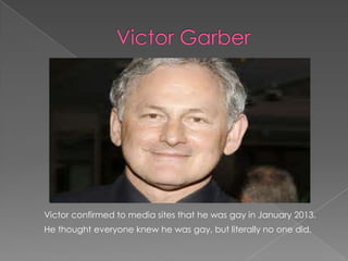 25 gay celebs 2014 | PPTX | Movies | Entertainment