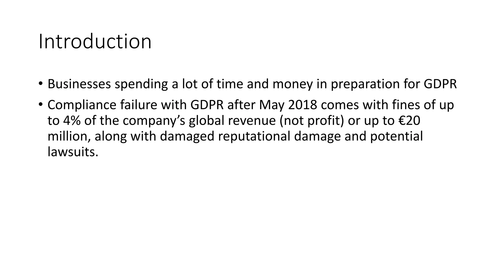 General Data Protection Regulation | PPT