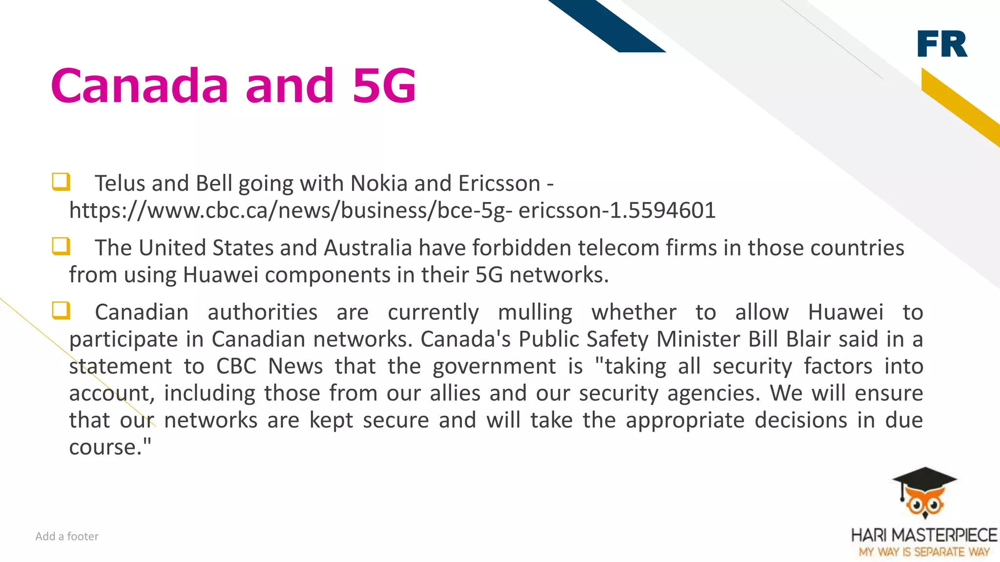 (2) 5 g networks and telecom ppt hari master piece