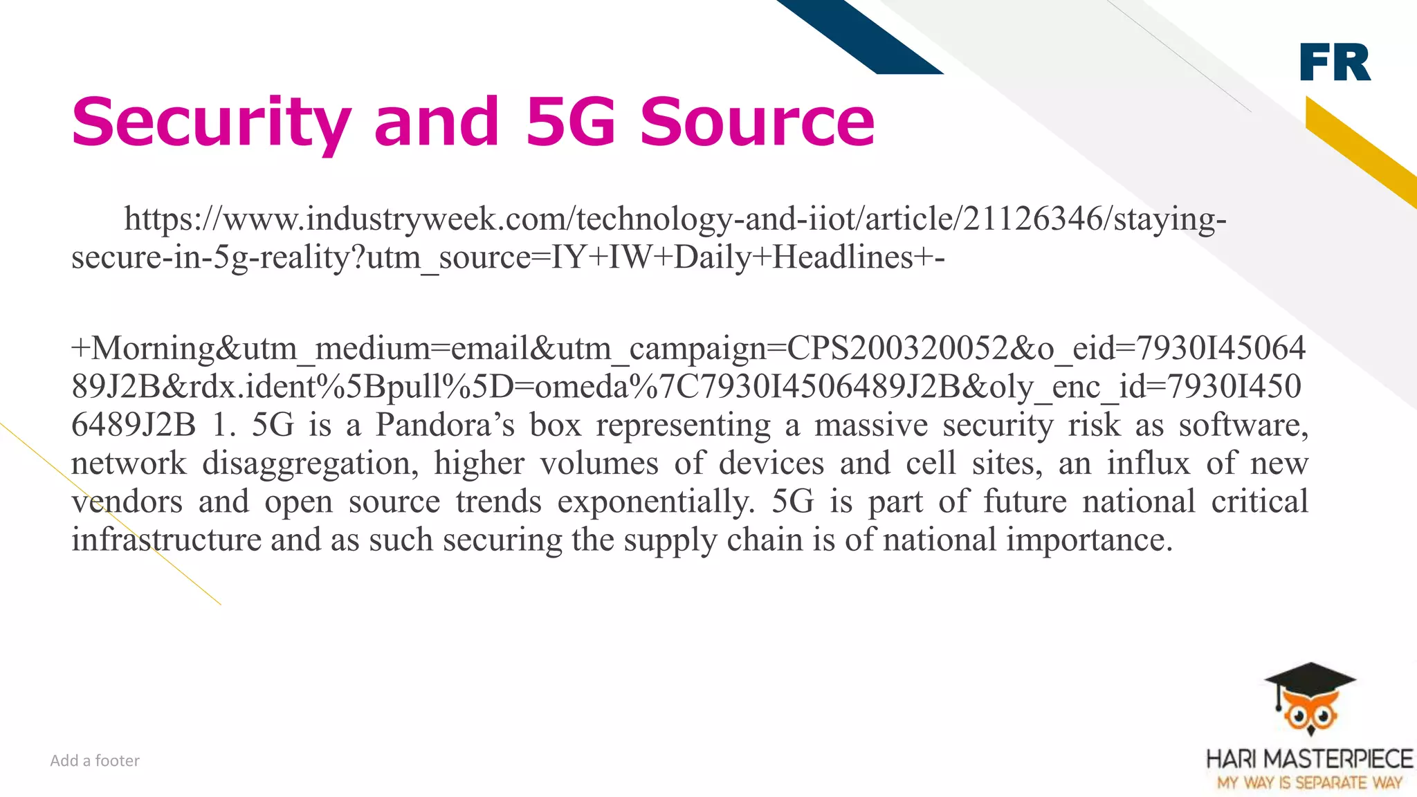 (2) 5 g networks and telecom ppt hari master piece