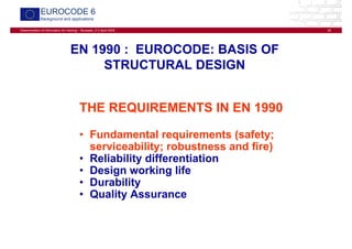 Comprehensive Overview of Eurocode 6 and EN 1990/1991 for Structural ...