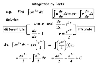 integration by parts | PPT