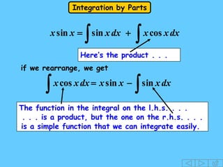 integration by parts | PPT
