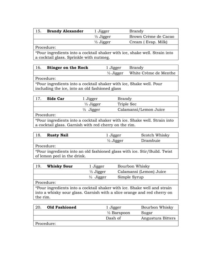 25 international cocktails PDF