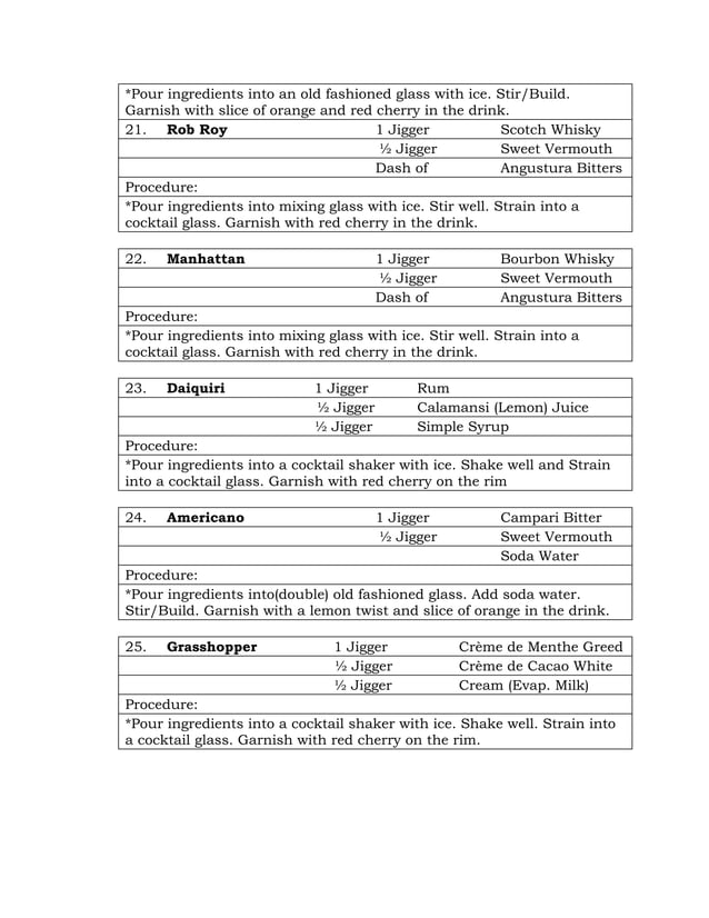 25 international cocktails PDF