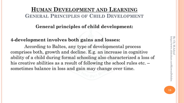 GENERAL PRINCIPLES OF CHILD DEVELOPMENT | PDF