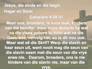 25 maart 2016 jesus, die einde en die begin! 