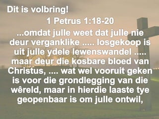 25 maart 2016 jesus, die einde en die begin! 