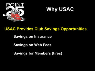 Why USAC


USAC Provides Clubs With Increased Control
    Race Format / Management

    Region Flexibility

    Class Stru...
