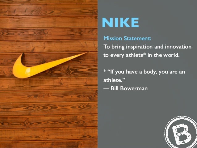 nike mission and vision statement 2020