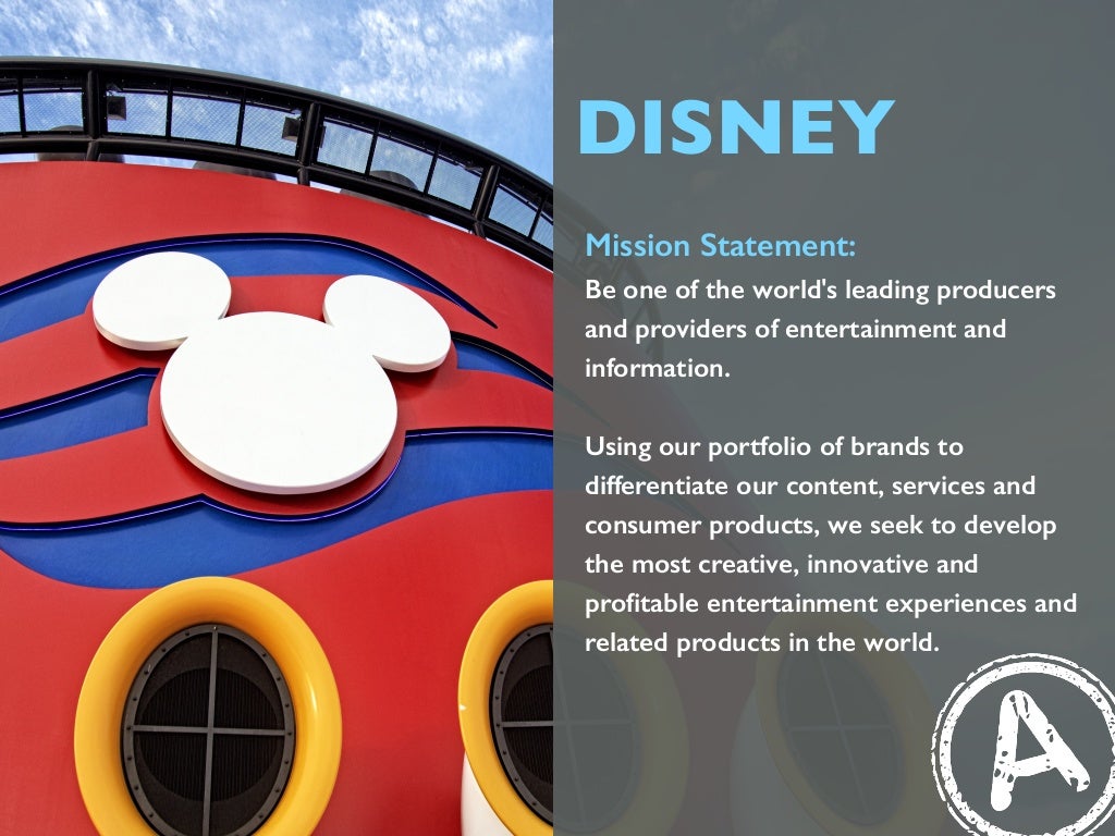 Disney Mission Statement Be One