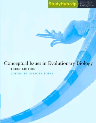 Conceptual Issues in Evolutionary Biology
third edition
edited by elliott sober
editor
d edition
 