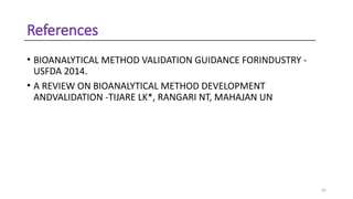 Comprehensive Guide to USFDA Bioanalytical Method Validation Guidelines ...