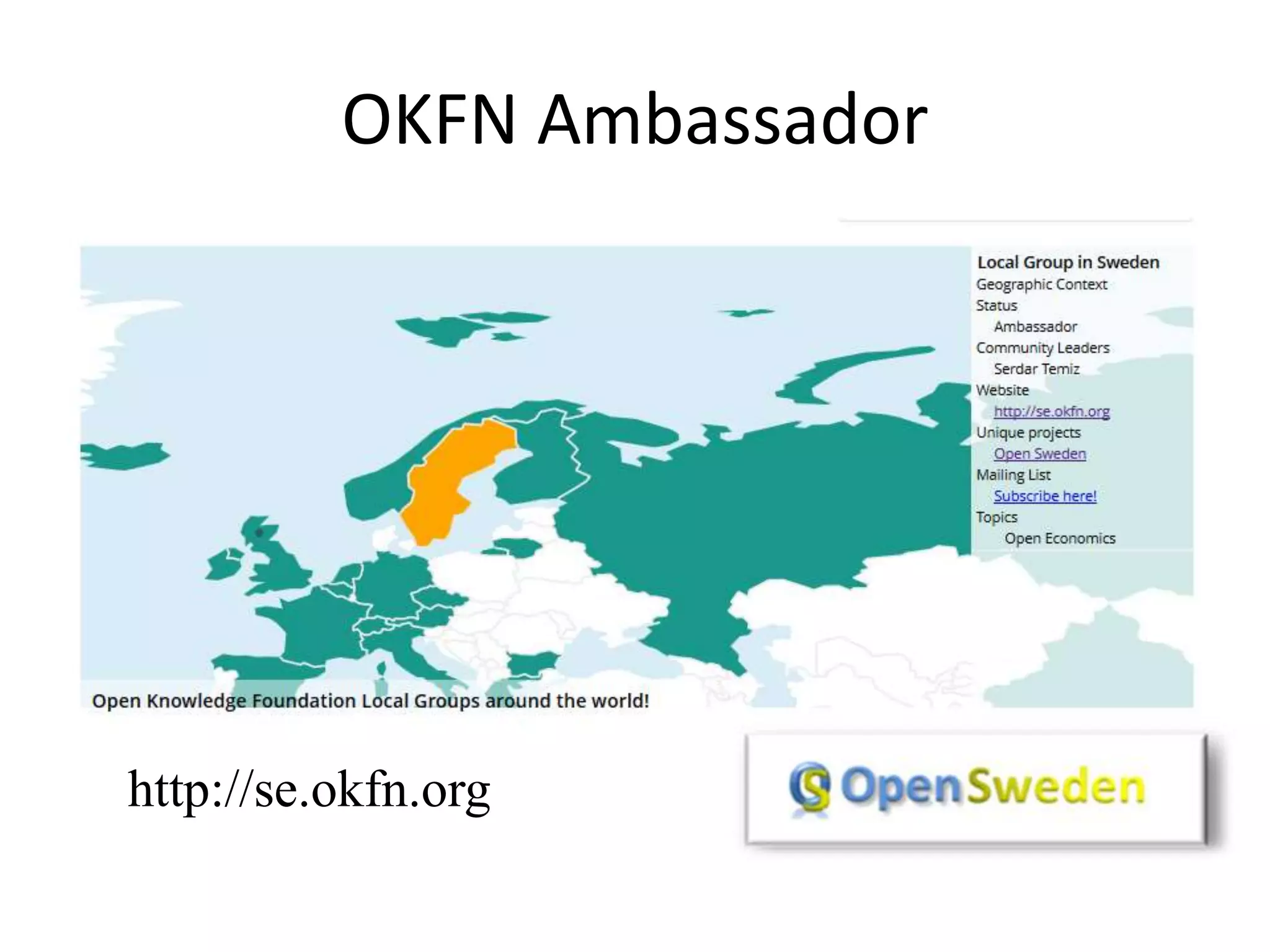 OKFN Ambassador
http://se.okfn.org