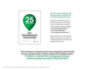 © 2014 Bernard Marr, Advanced Performance Institute, BWMC Ltd. All rights reserved. 
 