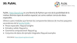 Pysal Python Spatial Library Las 25 mejores herramientas Open Source para crear visualizaciones con ...