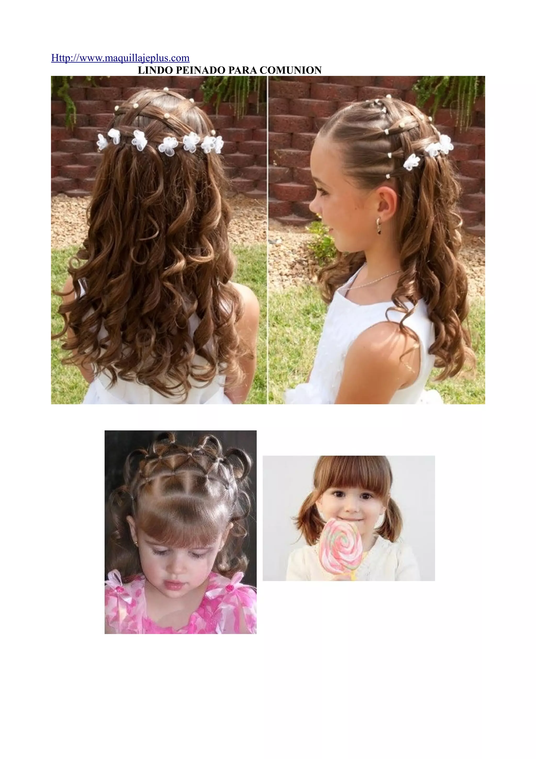 25 peinados para niñas http www maquillajeplus com