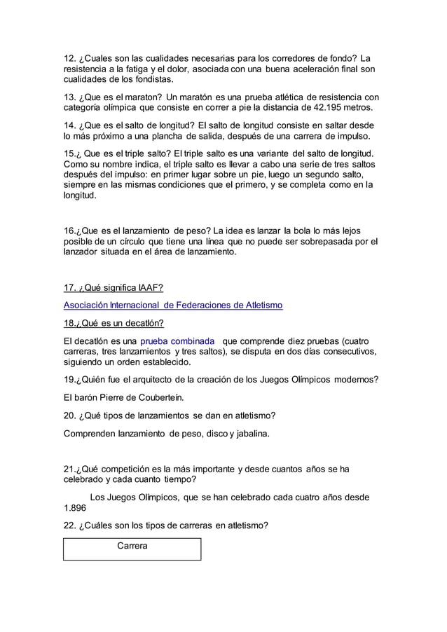 25 preguntas atletismo PDF