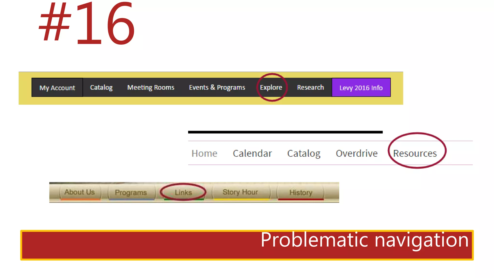 Problematic navigation
#16
 
