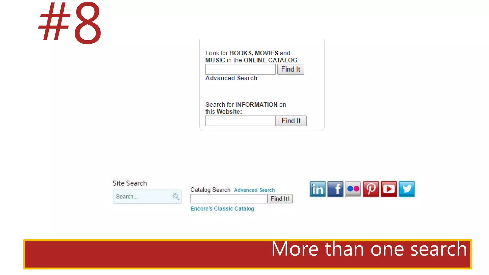#8
More than one search
 