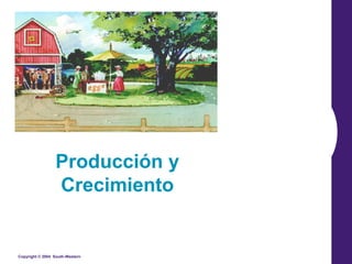 Producción y
                 Crecimiento


Copyright © 2004 South-Western
 
