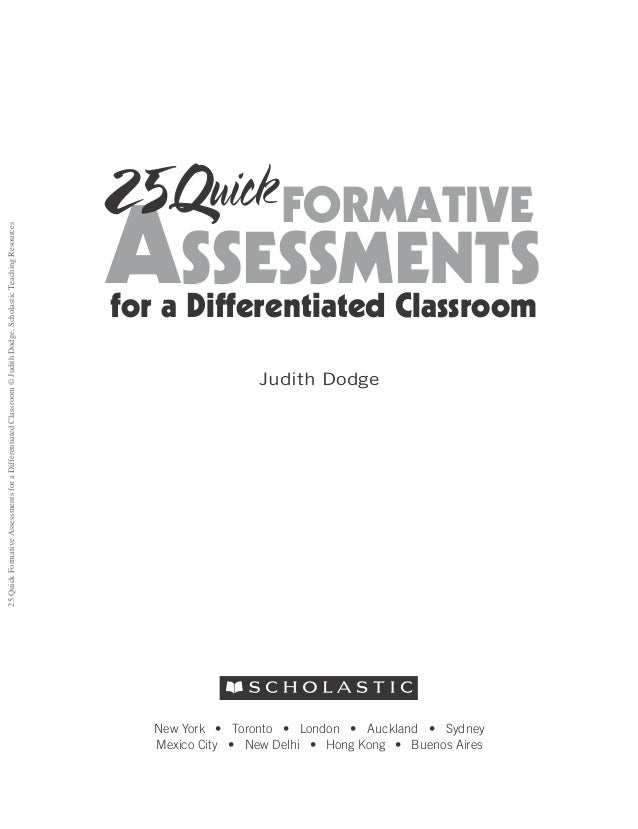 25 quick formative assessments