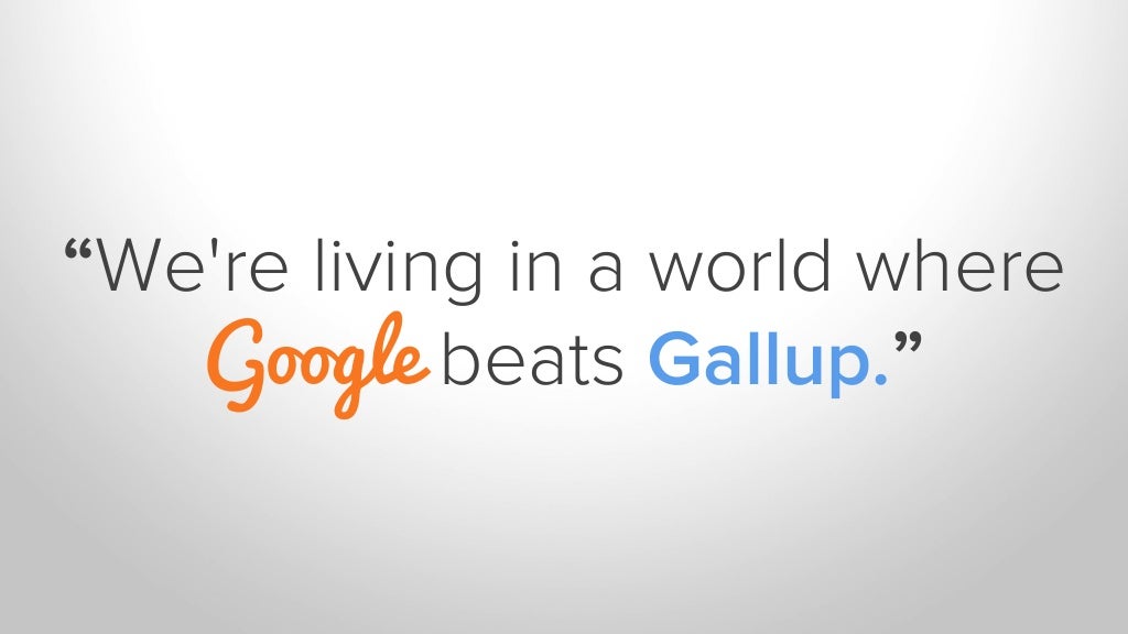 “We're living in a world