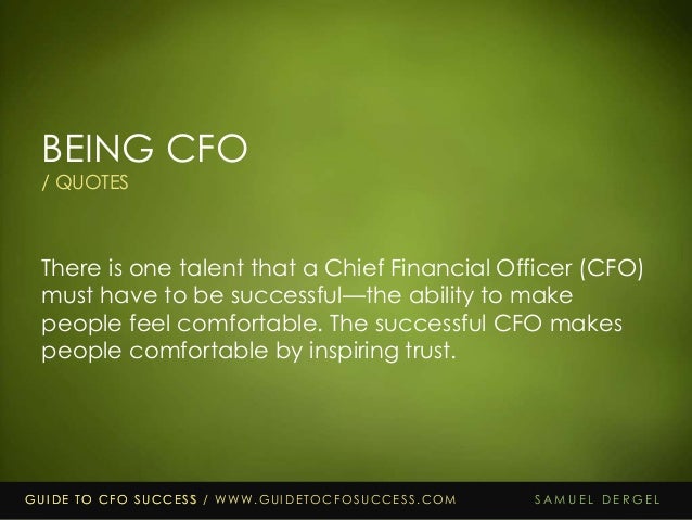 25 Quotes from Guide to CFO Success