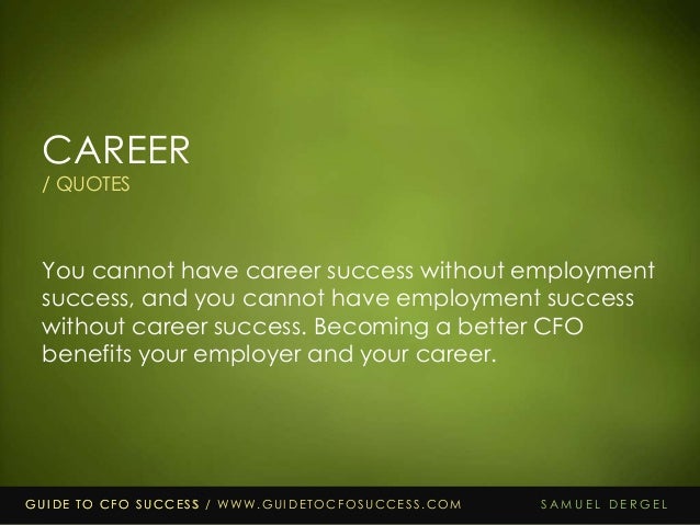 25 Quotes From Guide To Cfo Success